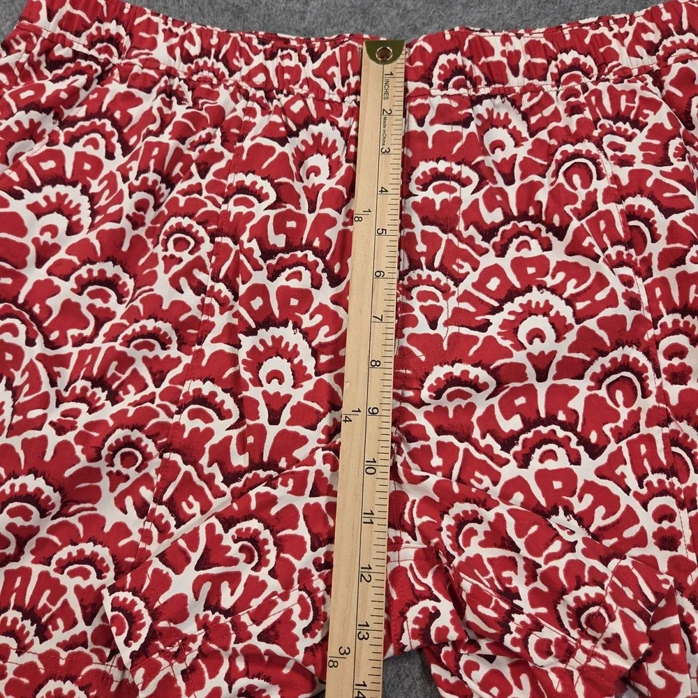 The North Face Shorts Mens XL Red Floral Print 5 Inseam Elastic Waist Stretch